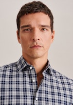 Slim Flanellhemd Karo in Grau |  Seidensticker Onlineshop