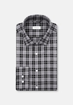 Slim Flanellhemd Karo in Grau |  Seidensticker Onlineshop