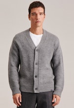 Long sleeve Knit Jacket in Grey |  Seidensticker Onlineshop