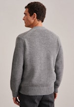 Long sleeve Knit Jacket in Grey |  Seidensticker Onlineshop