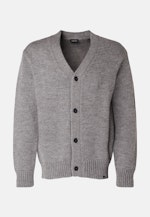 Long sleeve Knit Jacket in Grey |  Seidensticker Onlineshop