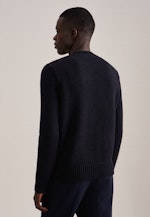 Crew Neck Pullover in Dark Blue |  Seidensticker Onlineshop