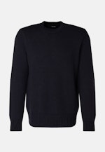 Crew Neck Pullover in Dark Blue |  Seidensticker Onlineshop