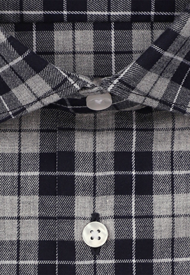 Flanellhemd Regular in Grau |  Seidensticker Onlineshop