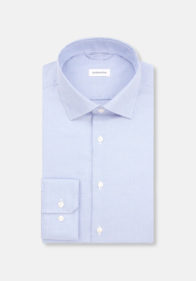 Slim Chemise d'affaires Structure dans Bleu Moyen | Boutique en ligne Seidensticker