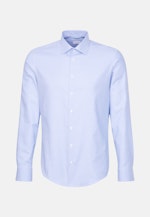 Pepita Business Hemd in Slim mit Kent-Collar in Mid Blue |  Seidensticker Onlineshop