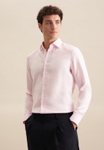 Slim Business Hemd Struktur in Rosa |  Seidensticker Onlineshop