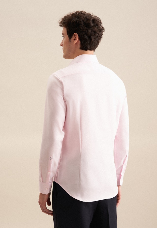 Slim Business Hemd Struktur in Rosa |  Seidensticker Onlineshop