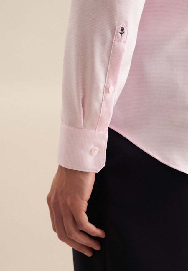 Slim Business Hemd Struktur in Rosa |  Seidensticker Onlineshop