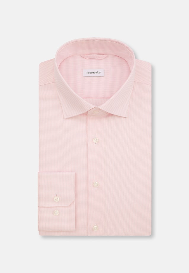 Slim Business Hemd Struktur in Rosa |  Seidensticker Onlineshop