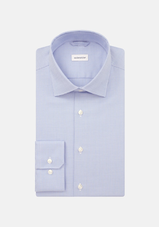 Non-iron Structure Business Shirt in Slim with Kent-Collar in Light Blue |  Seidensticker Onlineshop