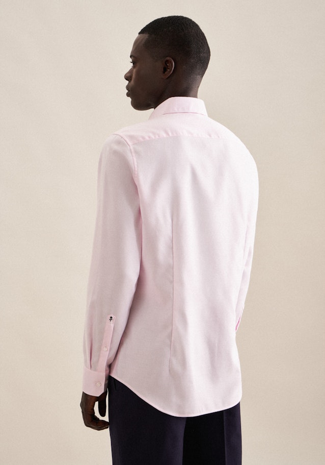 Non-iron Structure Business Shirt in Slim with Kent-Collar in Pink | Seidensticker Onlineshop