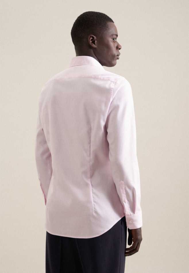 Non-iron Structure Business Shirt in Slim with Kent-Collar in Pink | Seidensticker online shop