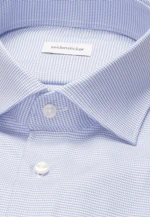 Shaped Chemise d'affaires Structure in Bleu Moyen |  Seidensticker Onlineshop