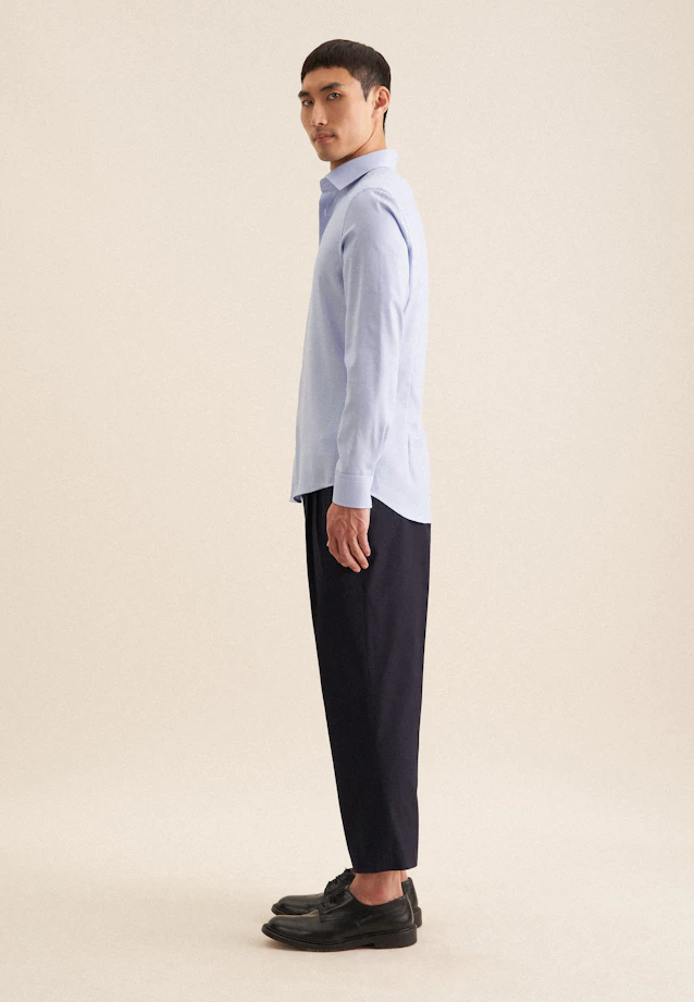 Shaped Business shirt Structure in Light Blue |  Seidensticker Onlineshop