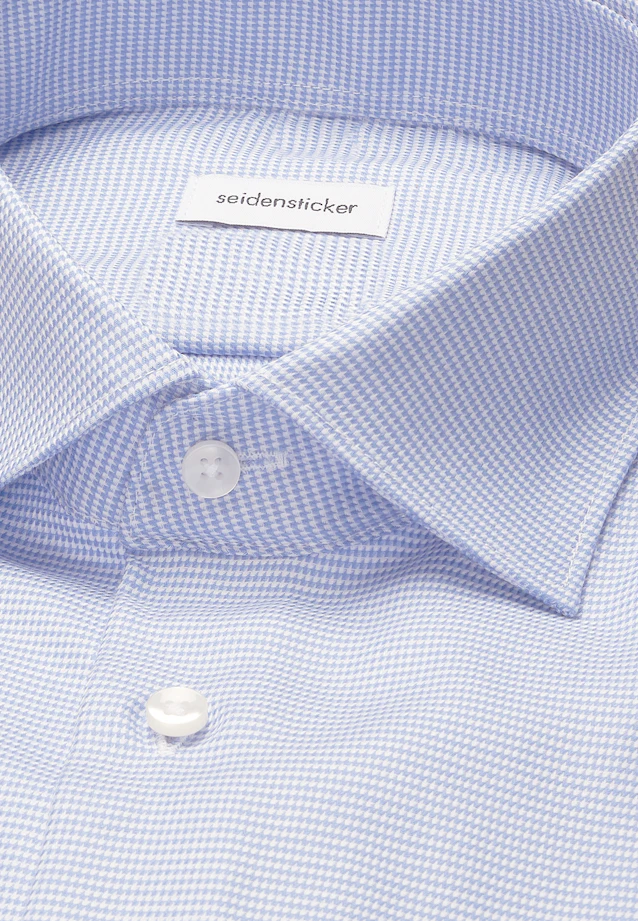 Shaped Business shirt Structure in Light Blue |  Seidensticker Onlineshop