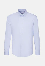 Shaped Chemise d'affaires Structure in Bleu Moyen |  Seidensticker Onlineshop