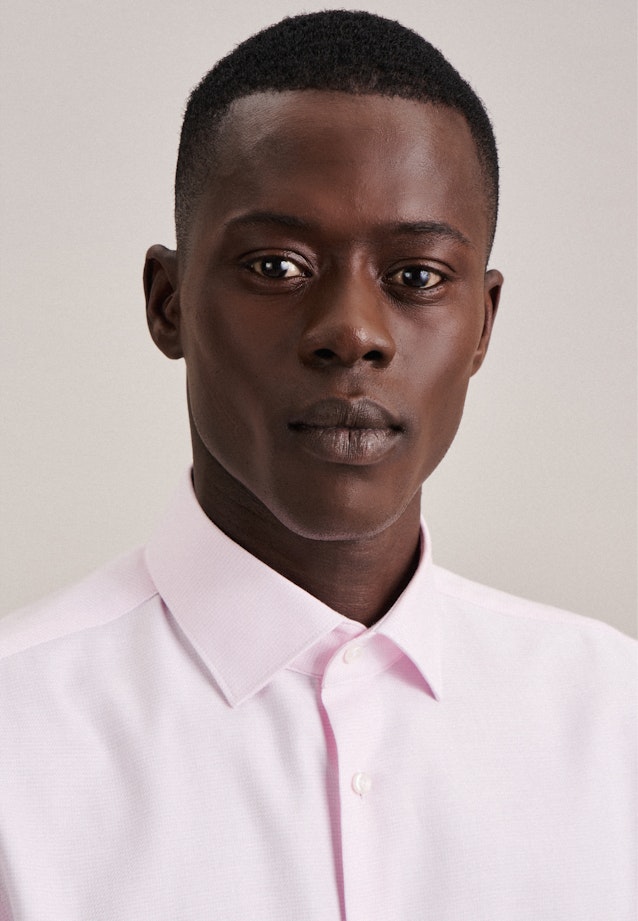 Shaped Business Hemd Struktur in Rosa |  Seidensticker Onlineshop