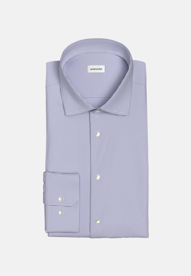 Chemise Business Shaped Structuré Col Kent in Bleu Clair |  Seidensticker Onlineshop