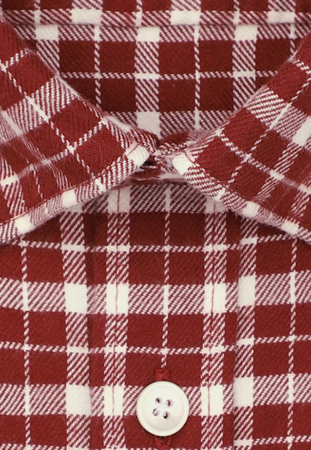 Regular Casual Hemd Karo in Orange |  Seidensticker Onlineshop