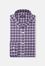 Regular Casual Hemd Karo in Lila |  Seidensticker Onlineshop