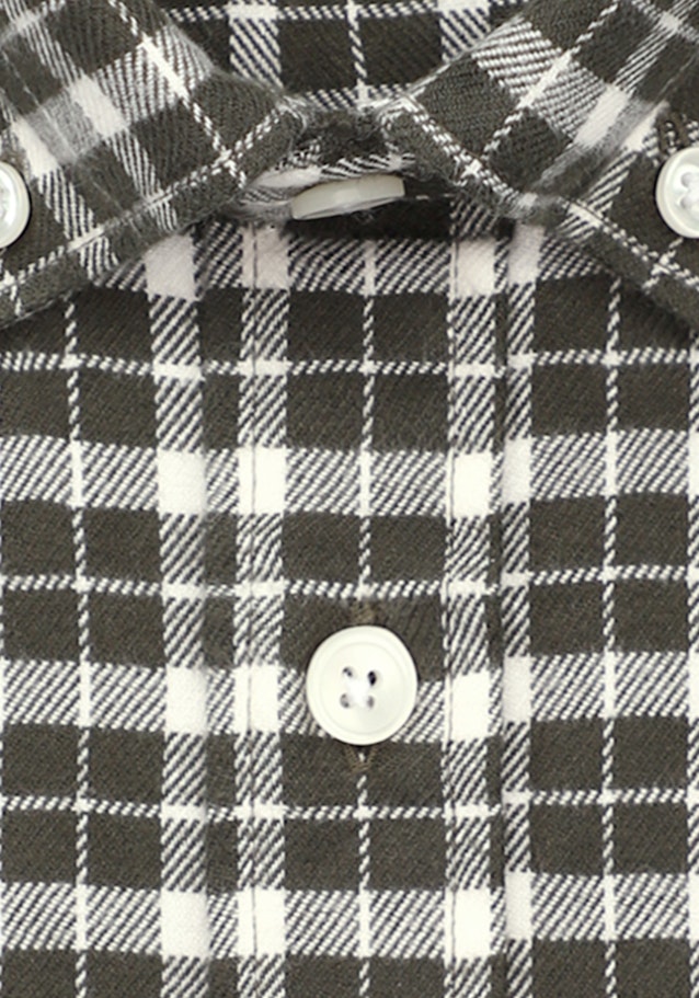 Twill Casual Hemd in Regular mit Button-Down-Kragen in Grün |  Seidensticker Onlineshop