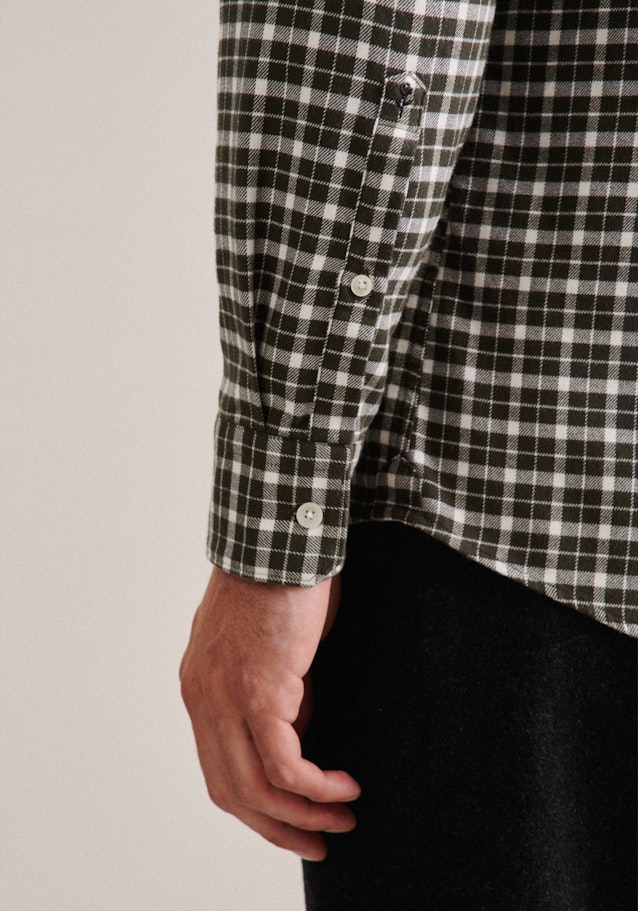Regular Casual Hemd Karo in Grün | Seidensticker Onlineshop