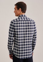 Regular Casual Hemd Karo in Dunkelblau |  Seidensticker Onlineshop