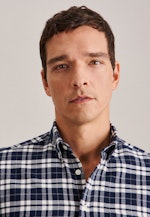 Regular Casual Hemd Karo in Dunkelblau |  Seidensticker Onlineshop