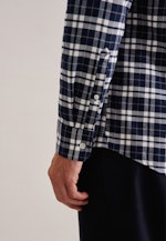 Twill Casual Hemd in Regular mit Button-Down-Kragen in Dunkelblau |  Seidensticker Onlineshop