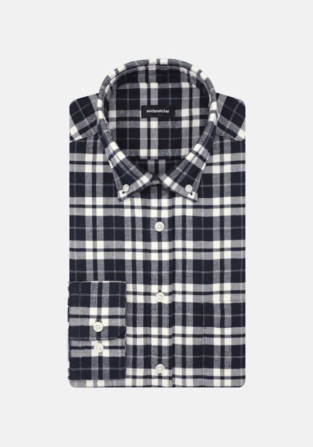 Regular Casual Hemd Karo in Dunkelblau | Seidensticker Onlineshop