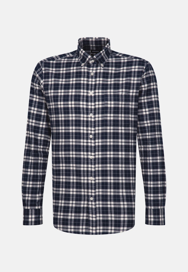 Regular Casual Hemd Karo in Dunkelblau |  Seidensticker Onlineshop