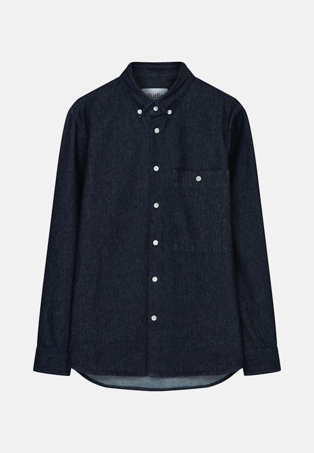 Casual Shirt in Regular with Button-Down-Collar in Dark Blue |  Seidensticker Onlineshop
