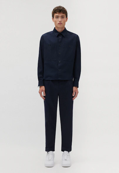 Regular Casual Hemd Uni in Dunkelblau |  Seidensticker Onlineshop