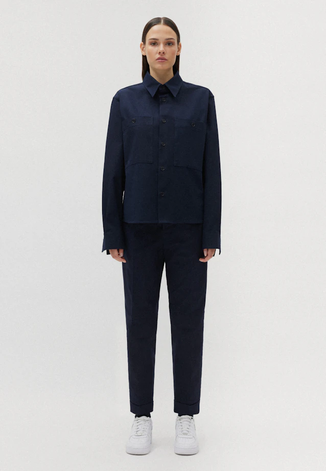 Regular Casual Hemd Uni in Dunkelblau |  Seidensticker Onlineshop