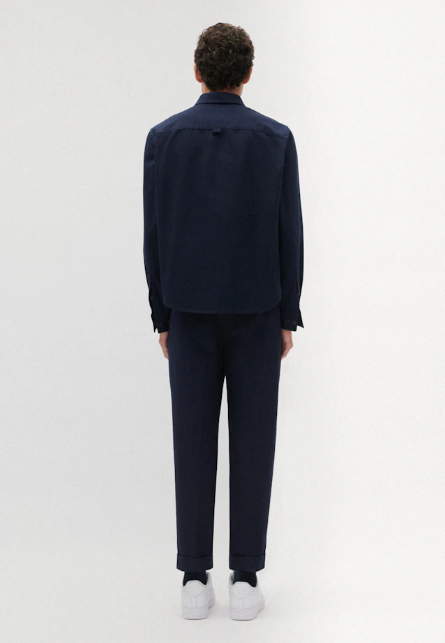 Regular Casual Hemd Uni in Dunkelblau |  Seidensticker Onlineshop