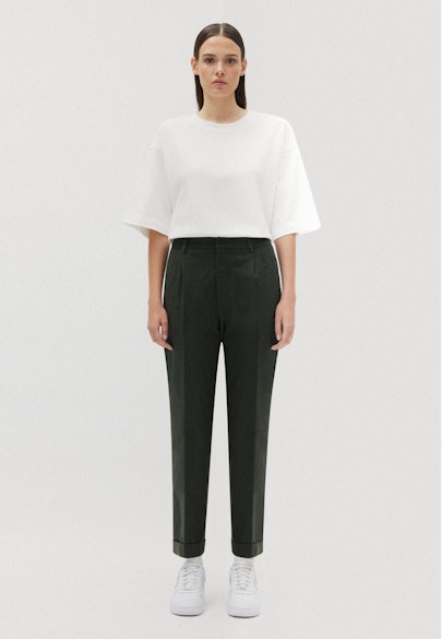 Regular Chino trousers Uni in Green |  Seidensticker Onlineshop