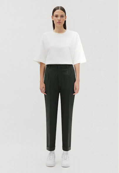 Regular Chinohose Uni in Grün |  Seidensticker Onlineshop