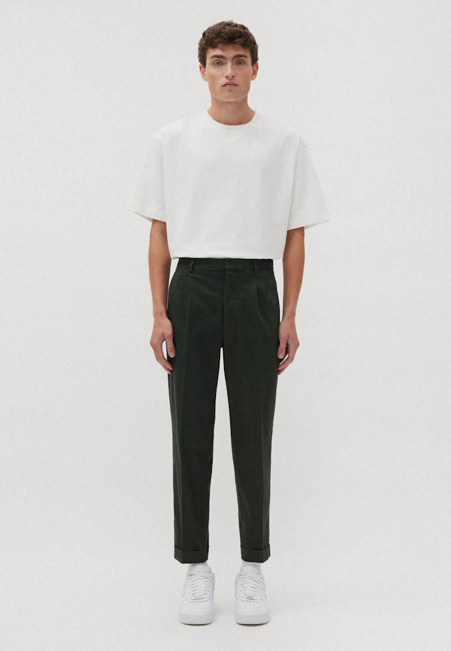 Regular Chinohose Uni in Grün | Seidensticker Onlineshop