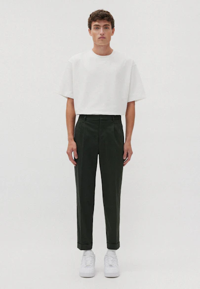 Regular Chinohose Uni in Grün |  Seidensticker Onlineshop