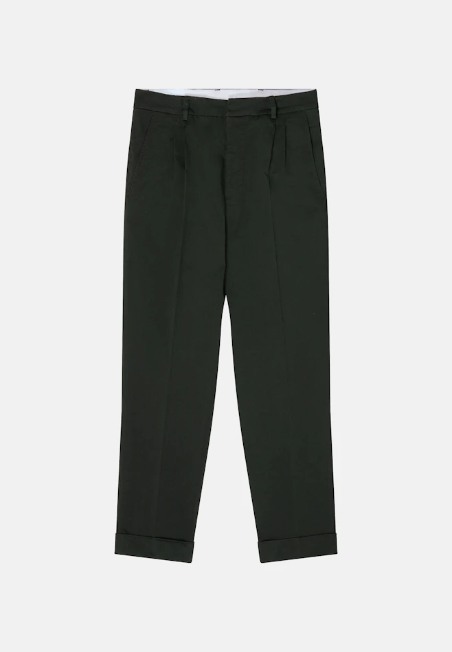 Regular Chinohose Uni in Grün | Seidensticker Onlineshop