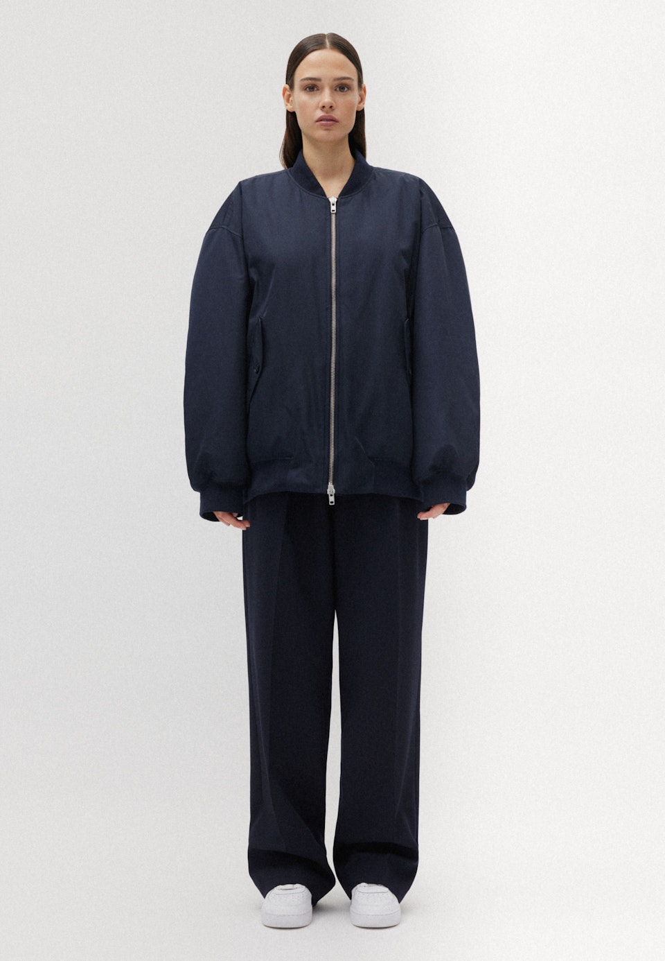Kragen Jacke Oversized in Dunkelblau |  Seidensticker Onlineshop