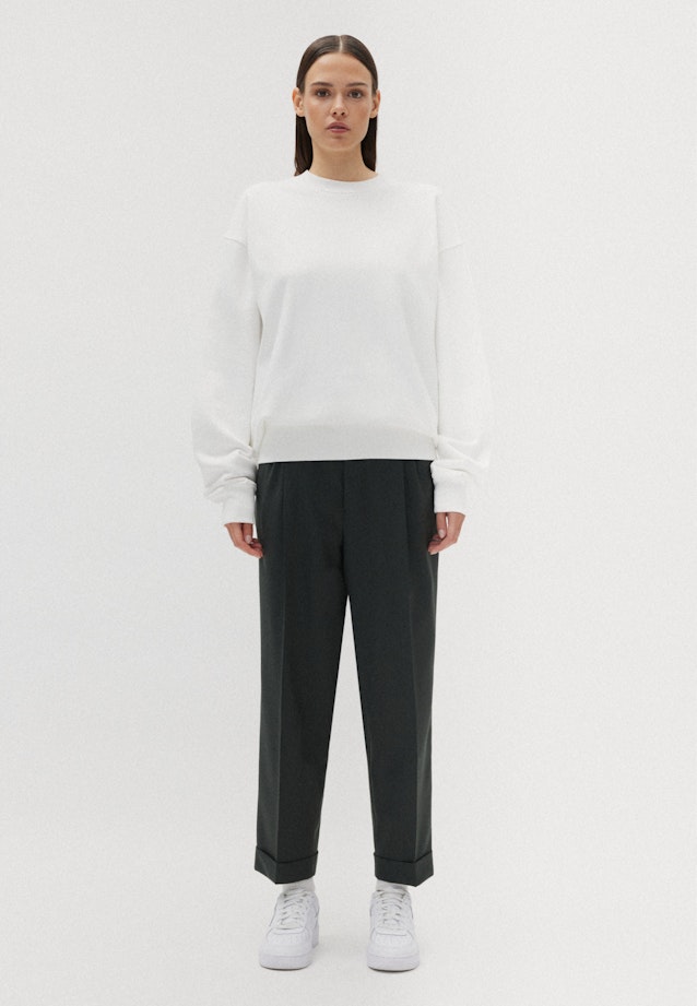 Oversized Sweat-Shirt Uni in Ecru |  Seidensticker Onlineshop