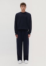 Oversized Sweatshirt Uni in Bleu Foncé |  Seidensticker Onlineshop