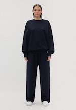 Oversized Sweatshirt Uni in Bleu Foncé |  Seidensticker Onlineshop