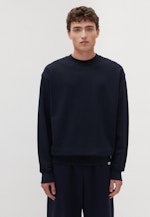 Oversized Sweatshirt Uni in Bleu Foncé |  Seidensticker Onlineshop