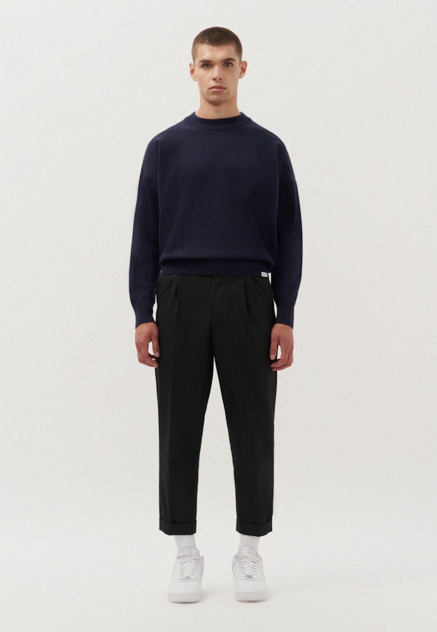Oversized Pullover Uni in Dunkelblau |  Seidensticker Onlineshop