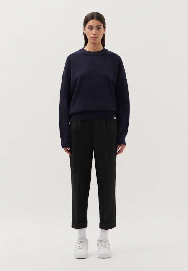 Oversized Pullover Uni in Dunkelblau |  Seidensticker Onlineshop