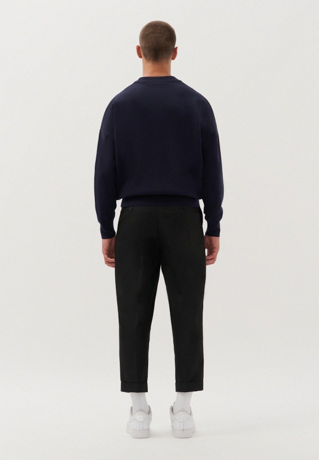 Oversized Pullover Uni in Dunkelblau |  Seidensticker Onlineshop