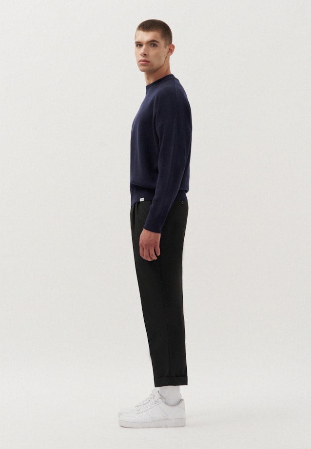 Oversized Pullover Uni in Dunkelblau |  Seidensticker Onlineshop